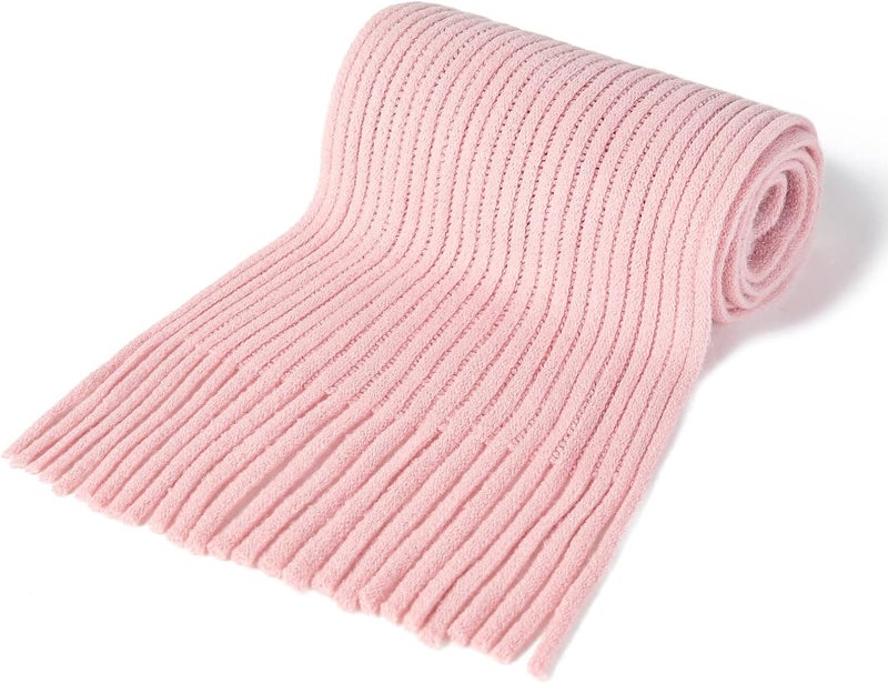 BEARUN Kids Knit Scarf Winter Fashion Solid Color Toddler Baby Scarves Neck Warmer Tassel Scarf for Boys Girls - Image 3